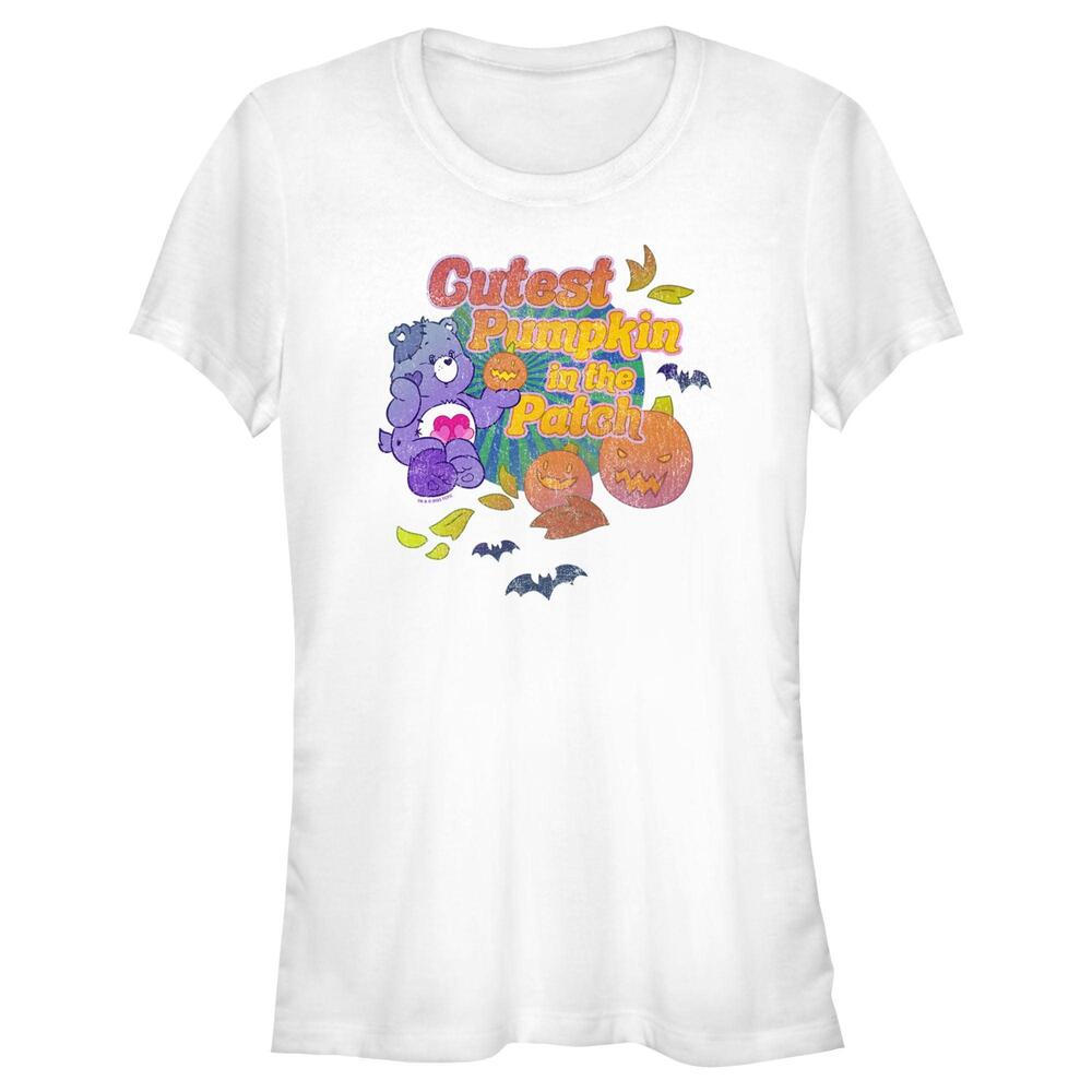 Juniors Care Bears Harmony Bear Cutest Pumpkin In The Patch Tshirt